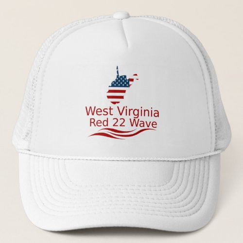 West Virginia Ride The Red Wave 22 Trucker Hat