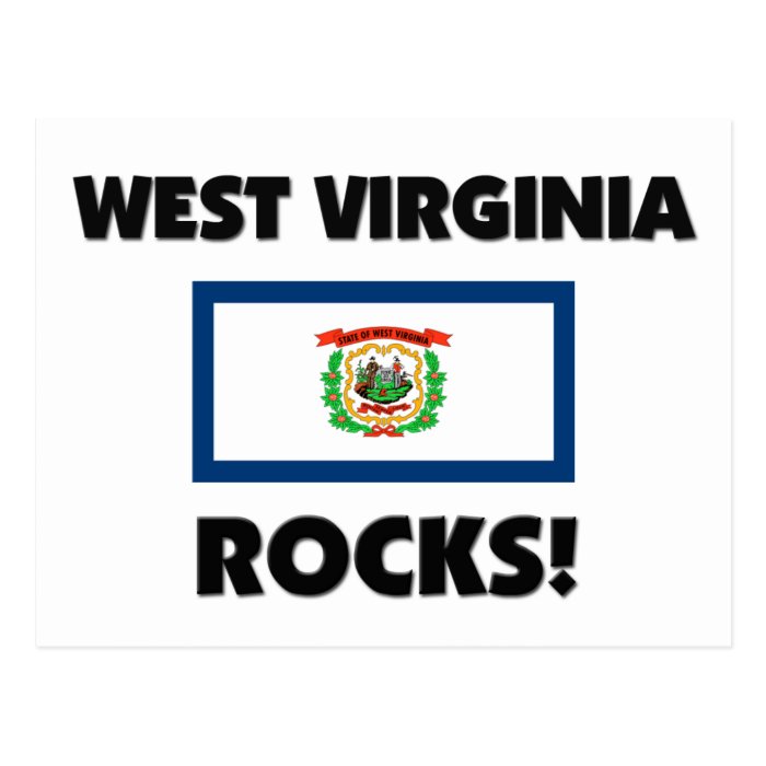 West Virginia Rocks Postcard