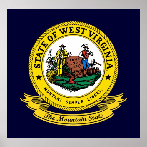 West Virginia Seal Poster