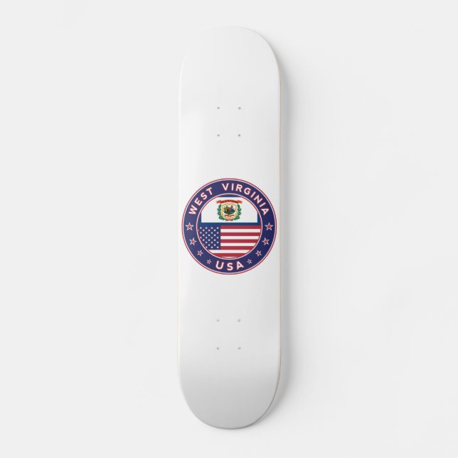 West Virginia Skateboard (Front)