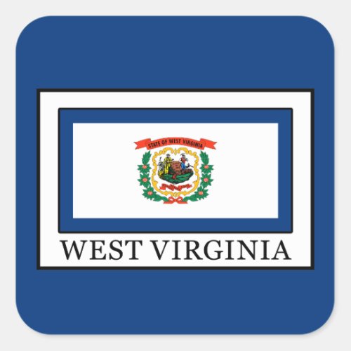 West Virginia Square Sticker