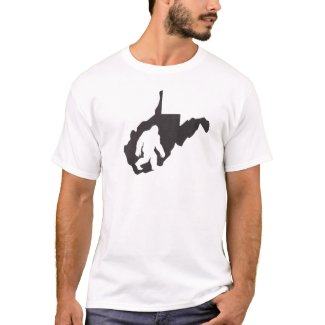 West Virginia State Bigfoot T-Shirt