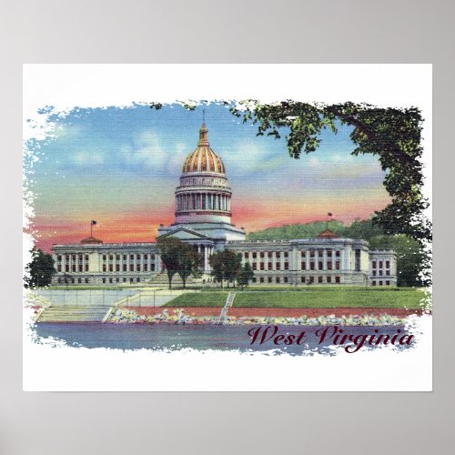 West Virginia State Capitol Poster