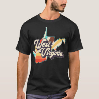 West Virginia State Country Retro funny  T-Shirt