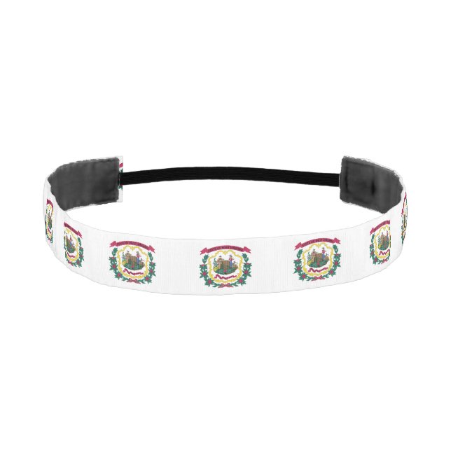 West Virginia State Flag Athletic Headband (Front)