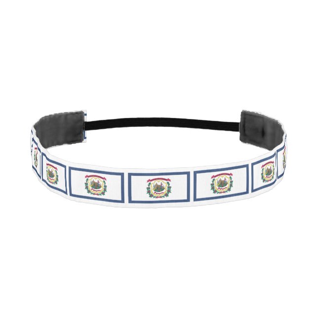 West Virginia State Flag Athletic Headband (Front)