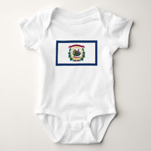West Virginia State Flag Baby Bodysuit