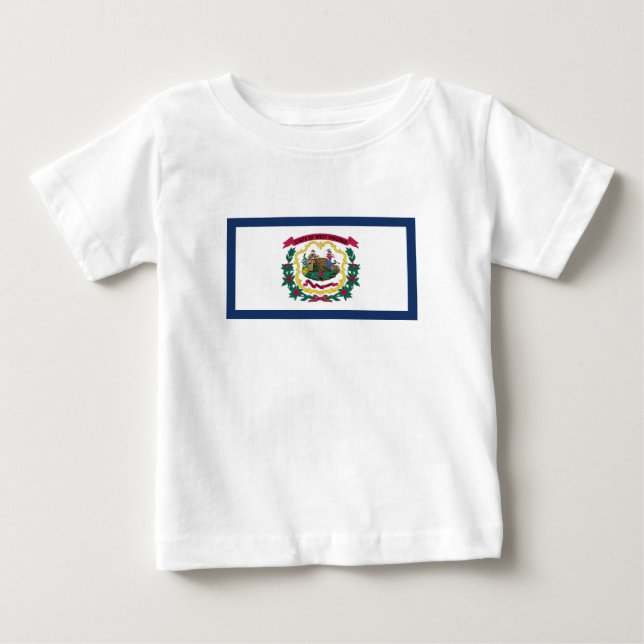 West Virginia State Flag Baby T-Shirt (Front)