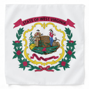 West Virginia State Flag Bandana