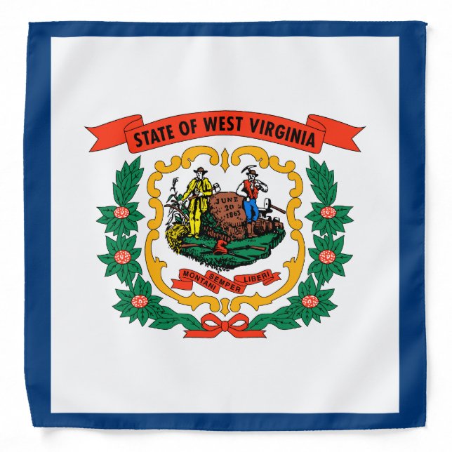 West Virginia State Flag Bandana (Front)