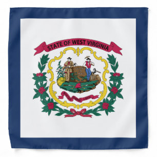 West Virginia State Flag Bandana