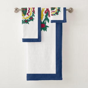 West Virginia State Flag Bath Towel Set