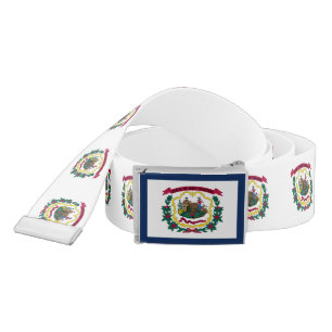 West Virginia State Flag Belt