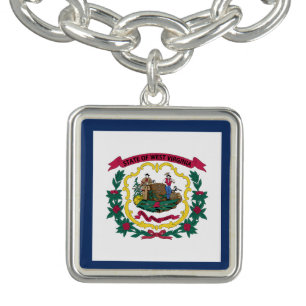 West Virginia State Flag Bracelet