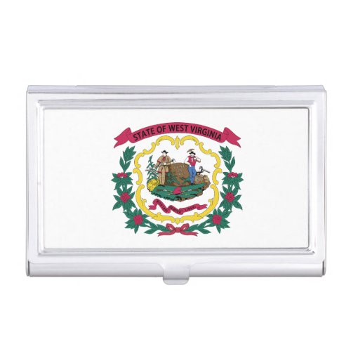 West Virginia State Flag Business Card Case