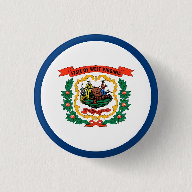 West Virginia State Flag Button (Front)