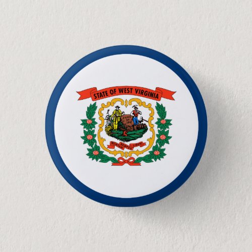 West Virginia State Flag Button