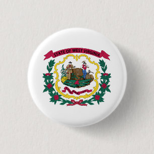 West Virginia State Flag Button