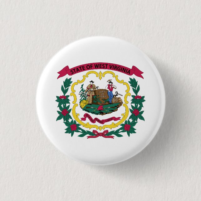 West Virginia State Flag Button (Front)