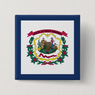 West Virginia State Flag Button