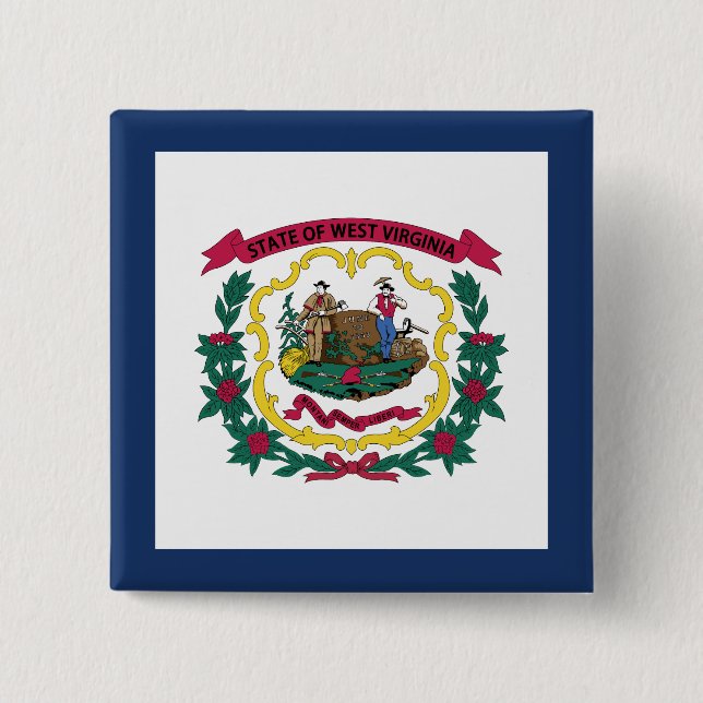 West Virginia State Flag Button (Front)