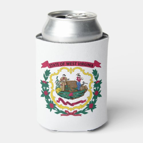 West Virginia State Flag Can Cooler