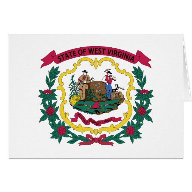 West Virginia State Flag Cards (Front Horizontal)