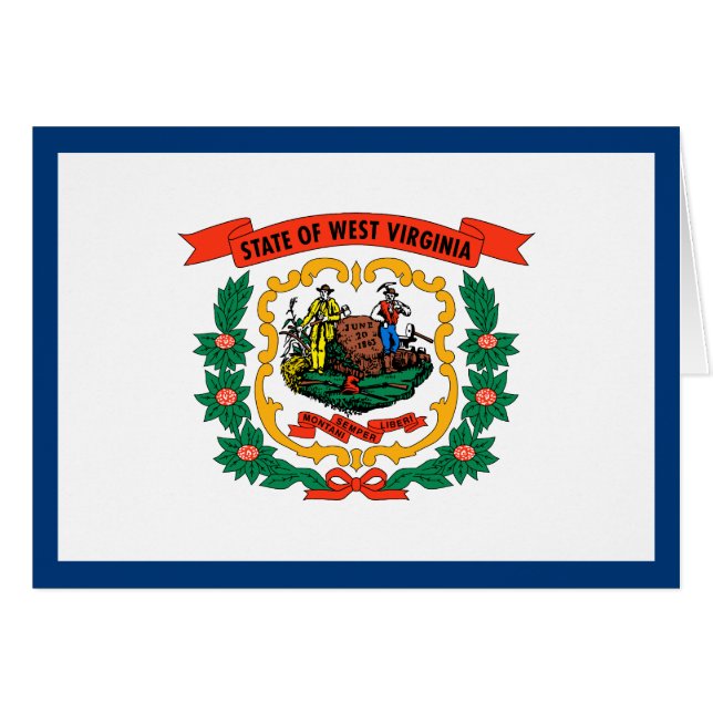 West Virginia State Flag Cards (Front Horizontal)
