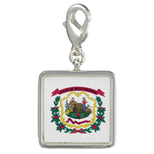 West Virginia State Flag Charm