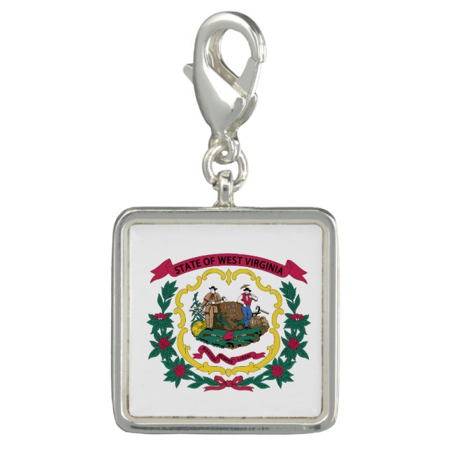 West Virginia State Flag Charm (Front)