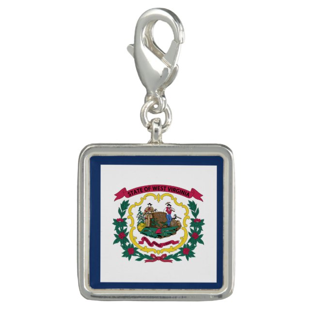 West Virginia State Flag Charm (Front)