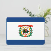 West Virginia State Flag Design (Standing Front)