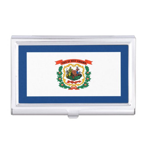 West Virginia State Flag Design Case For Business Cards