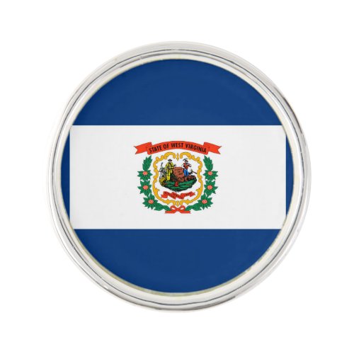 West Virginia State Flag Design Decor Pin
