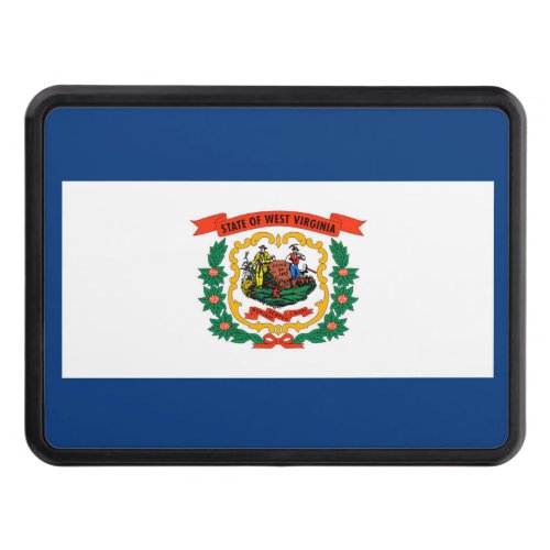 West Virginia State Flag Design Decor Trailer Hitch Cover
