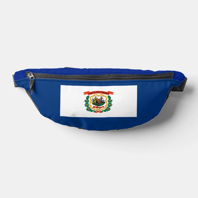 West Virginia State Flag Design Fanny Pack (Lay Down)