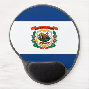 West Virginia State Flag Design Gel Mouse Pad