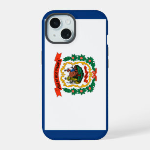 West Virginia State Flag Design iPhone 15 Case