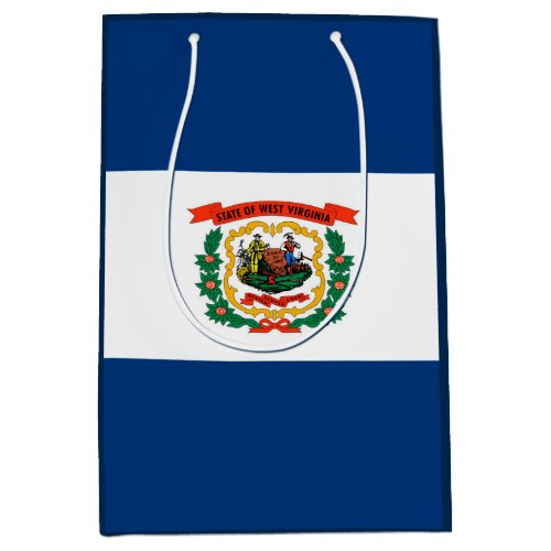 West Virginia State Flag Design Medium Gift Bag