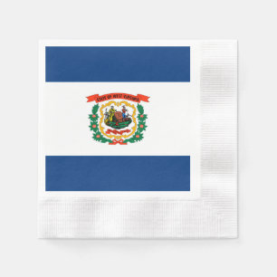 West Virginia State Flag Design Napkins