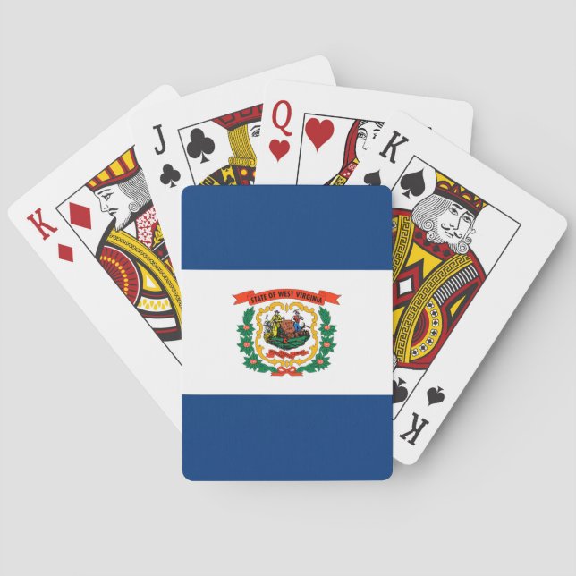 West Virginia State Flag Design Poker Cards (Back)