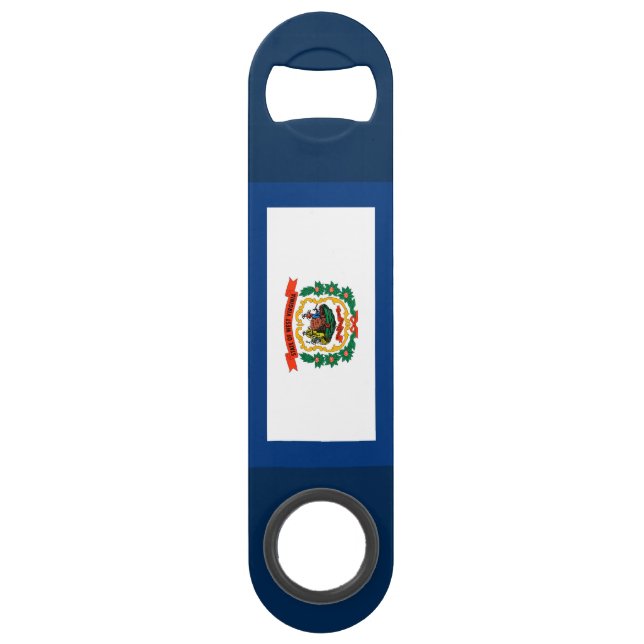 West Virginia State Flag Design Speed Bottle Opener (Back)
