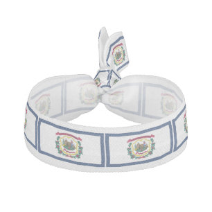 West Virginia State Flag Elastic Hair Tie