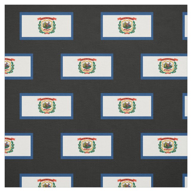 West Virginia State Flag Fabric (Swatch)