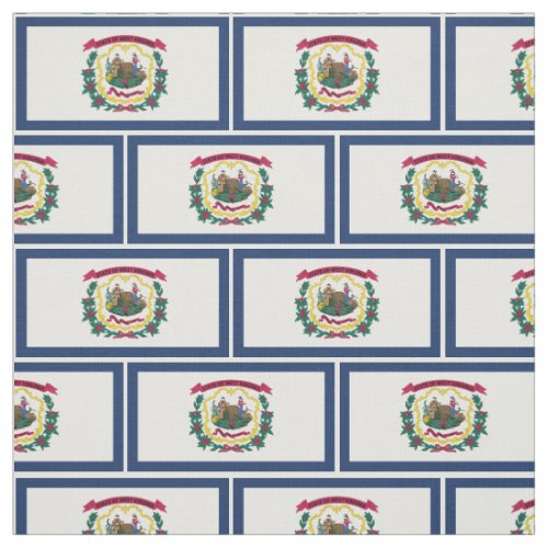 West Virginia State Flag Fabric