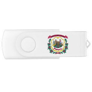 West Virginia State Flag Flash Drive