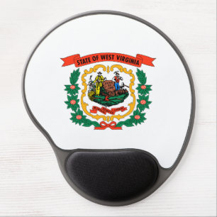 West Virginia State Flag Gel Mouse Pad