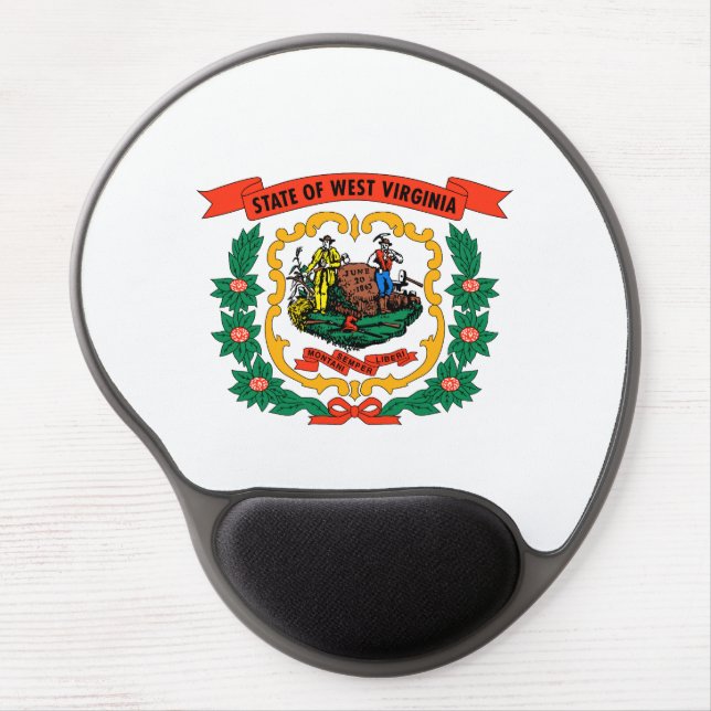 West Virginia State Flag Gel Mouse Pad (Front)