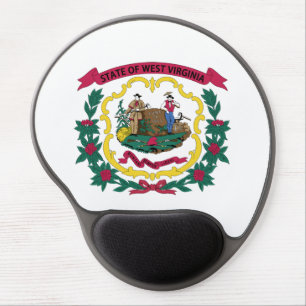 West Virginia State Flag Gel Mouse Pad