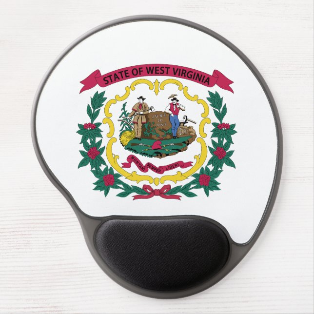 West Virginia State Flag Gel Mouse Pad (Front)